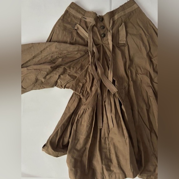 IKKS: Asymmetrical Tan Skirt/Panties with Tie Waist - Picture 5 of 5